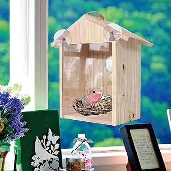 Amazon.co.jp: PUERI バードハウス 鳥小屋 巣箱 木製 野鳥用巣箱